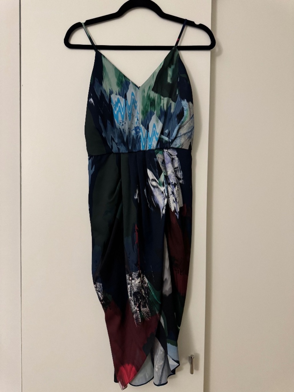 Chelsea28 Multicolor / Navy Midi Dress XS